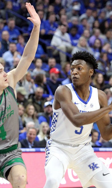 No. 10 Kentucky coasts past North Dakota 96-58